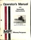 Massey Ferguson MF 760 Combine Operator's Manual and Assembly Instructions