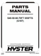 Hyster S40FT S50FT S60FT S70FT S55FTS G187 Forklift Parts Catalog Manual PDF