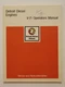 Detroit Diesel V-71 OPERATORS MANUAL MAINTENANCE ENGINE PARTS BOOK GUIDE 6SE323