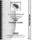 International Harvester 4130 Compact Skid Steer Loader Parts Manual IH-P-4130