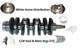Crankshaft C/W Set of Main, Rod and Thrust Bearings Fits N/H T2330 Tractor