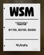 1700 Tractor Workshop Service Manual Kubota B1700 B2100 B2400 - Printed Manual