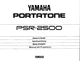 Yamaha PSR-2500 Instruction Manual: 68 Pages & Protective Covers!