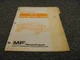 Massey Ferguson MF37 Side Delivery Rake Parts Catalog Manual 651 163 M96 xz