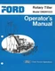FORD Rotary Tiller Operator s Manual Model 09GN1023