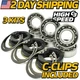 (3Kits) Spindle Bearing Rebuild Fits Kubota RC40 & RC44 70712-34110, 70712-34510
