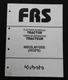 2005-2006 GENUINE KUBOTA M95S M105S ROPS TRACTOR FLAT RATE SCHEDULE MANUAL