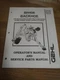 Gehl BH408 Backhoe Operators & Parts Manual 1997
