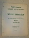 ORIGINAL MASSEY FERGUSON MF 37 FLEXITILLER FLEXIBLE CULTIVATOR PARTS BOOK MANUAL