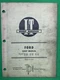 I&T FO-40 Ford Shop Service Manual Models 1100 1200 1300 1500 1700 1900