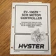 Hyster EV-100ZX SCR MOTOR CONTROLLER PARAMETER TABLE MANUAL FORKLIFT TRUCK GUIDE