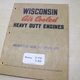 WISCONSIN S-7D 8D Air Cooled ENGINE Service Repair Shop Parts Book Manual list