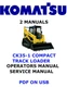 KOMATSU CK35-1 COMPACT TRACK LOADER OPERATORS SERVICE REPAIR MANUAL PDF USB