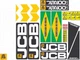 Kit Adesivos JCB JS200LC Escavadeira Compat&iacute;vel