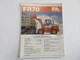 Fiat Allis FR70 Wheel Loader Brochure 4 Page
