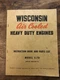Vintage WISCONSIN Air Cooled Heavy Duty Engines Instruction Book Model S-7D #2