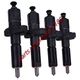 4Pcs Fuel Injectors 2645680 1076975M91 Fits For Perkins Engine D3.152 D4.203