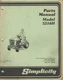 1983 SIMPLICITY LAWN TRACTOR MODEL 5216H PARTS MANUAL TP-1052 (865)