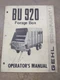 Gehl BU 920 Forage Box Operators Manual