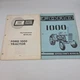 Ford 1000 Tractor Operators Owners Maintenance Manual SE 3413 Lot Of 2