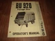 Gehl BU 920 Forage Box Operators Manual Form No. 901937 Catalog