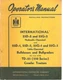International TD-25 Dozers, Cable & Hydraulic, Installation & Operator's Manual