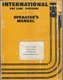 INTERNATIONAL PAY LINE DIVISION TD-7E PAY DOZER Form OM-TD-7E Operator's Manual