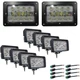 LED Headlight Work Light Kit 87-99 Case IH 9170 9280 9390 Steiger CR-1225