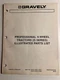 Gravely G Series 4-Wheel Yard Tractors Parts List