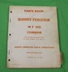 OEM 1960's Used Massey Ferguson Parts Book MF 410 Combine