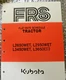 Kubota Flat Rate Schedule Manual Tractors L2650WET L3450WE L2950WET L3650 WET