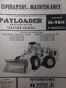 IH Hough Payloader H-90C 4WD Articulated Tractor Loader Shovel Owners Manual
