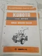 Kubota At60 Tiller Parts Book Manual