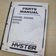 HYSTER E30HSD E35HSD E40HSD Electric FORKLIFT TRUCK Parts Manual book catalog