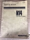 Komatsu N14 For PC600-6 Engine Parts Catalog Manual