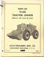 Allis Chalmers Model TL-14D S/N 1425-up Tractor Loader Parts List Manual