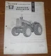 Oliver 1800-1900 Tractor 4WD Service Bulletin 