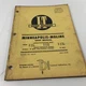 Genuine I&T Minneapolis-Moline Shop Manual MM-18 1967 G-VI G-707 MF95 MF97 G1000