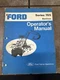 Ford Series 765 Backhoe Operator's Manual SE 03703-A 4784
