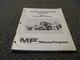 Massey Ferguson MF60 Backhoe Loader Shop Service Repair Information Manual