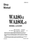 Komatsu WA180-3L, WA180L-3 Wheel Loader Service Manual