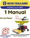 NEW HOLLAND HW300 WINDROWER SERVICE REPAIR SHOP MANUAL PDF USB