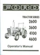 1975 76 77 78 79 80 81  FORD TRACTOR OWNER'S MANUAL- SERIES 2600 3600 4100 4600