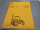 John Deere Factory Owners Operators Manual JD380 JD480 Forklifts A2 OM-T38368
