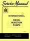 International TD9 WS-9 TD-14A TD-18 TD-18A TD-24 A Injection Pump Service Manual