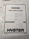 HYSTER SERVICE MANUAL FORK LIFT TRUCK DIAGRAMS J30XMT J35XMT J40XMT 1995
