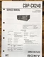 Sony CDP-CX240 CD Player  Service Manual *Original*