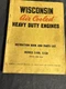 Wisconsin Air Cooled Heavy Duty Engines Instruction Parts List Models S-10D 12D