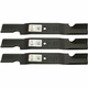 3 Lawn Mower Blades 52 Inch Fits Grasshopper 3452 6052 9852 Deck Bush Hog ES2052