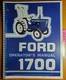 Ford 1700 Tractor 1979-83 Owner's Operator's Manual SE3752A 42170011 7/82